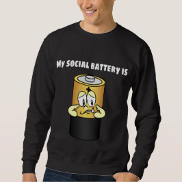 Batterie-Symbol Sweatshirt