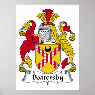 Batterieby-Familienwappen Poster