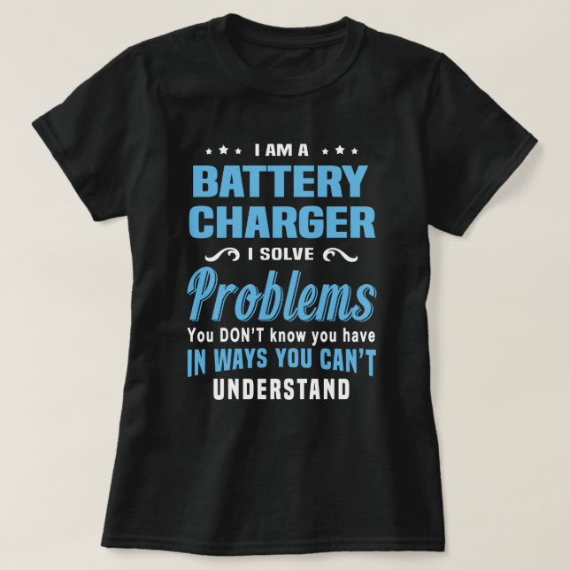 Batterieladegerät T-Shirt (Design vorne)