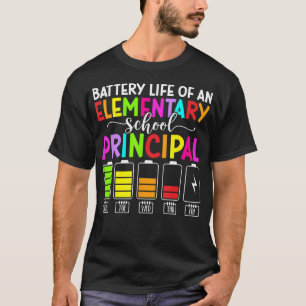 Batterielebensdauer einer Grundschule T-Shirt