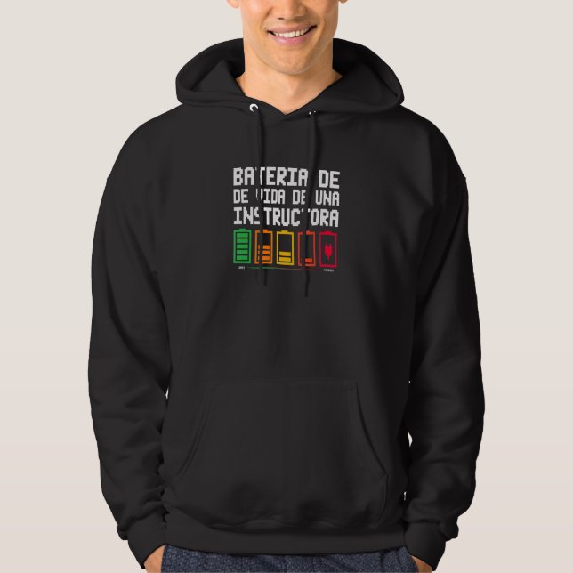 Batterielebensdauer einer Instructora Hoodie (Vorderseite)