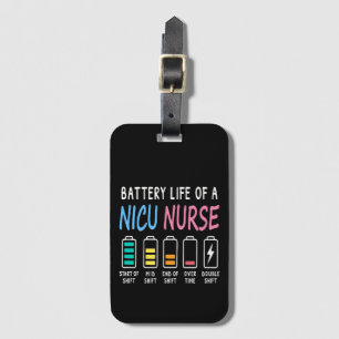 Batterielebensdauer eines NICU-Krankenpflegers Hum Gepäckanhänger