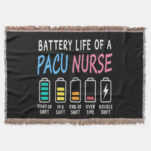 Batterielebensdauer eines PACU-Krankenpflegers auf Decke