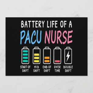 Batterielebensdauer eines PACU-Krankenpflegers auf Einladung