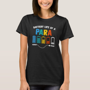 Batterielebensdauer eines paraprofessionellen Erzi T-Shirt