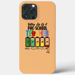 Batterielebensdauer eines Vorschullehrers zurück z Case-Mate iPhone Hülle