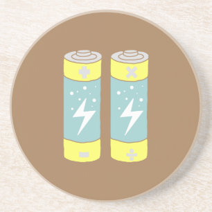 Batterien Getränkeuntersetzer