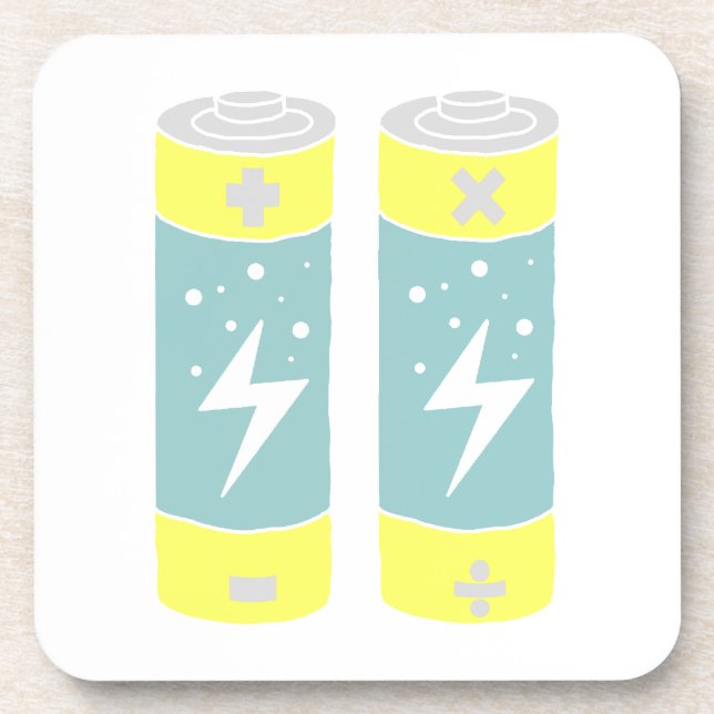 Batterien Getränkeuntersetzer (Vorderseite)