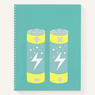Batterien Notizbuch