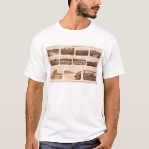 Batterien, Redoubts, Gebäude, Kanal, Brücke T-Shirt
