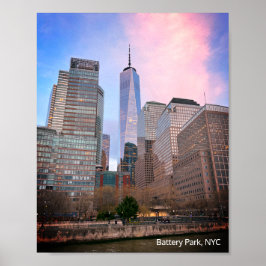 Batteriepark von Staten Island Ferry NYC Poster