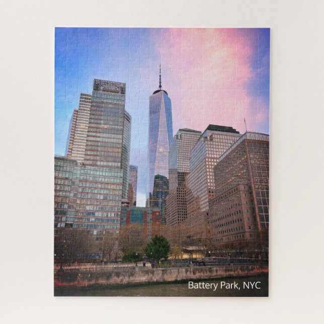 Batteriepark von Staten Island Ferry NYC Puzzle (Vertikal)