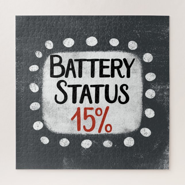 Batteriestatus 15 % Jigsaw-Puzzle Puzzle (Vertikal)