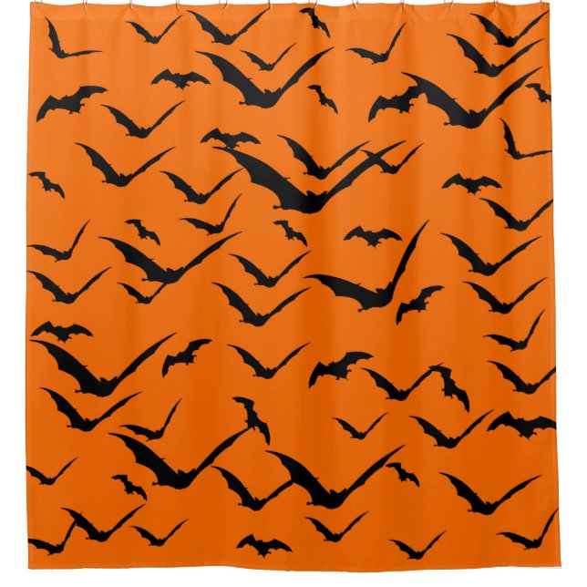 BATTERN HALLOWEEN SEAMLESS-DUVET-DECKER DUSCHVORHANG (Vorderseite)