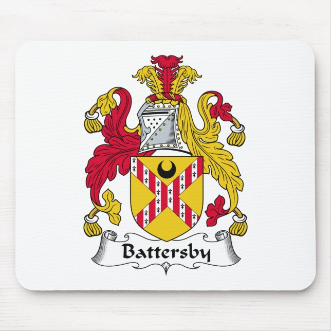 Battersby Familienwappen Mousepad (Vorne)