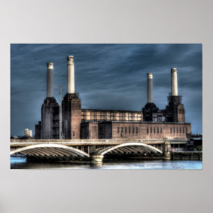 Battersea London Landscape Poster