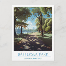 Battersea Park London England Vintage Travel Postkarte