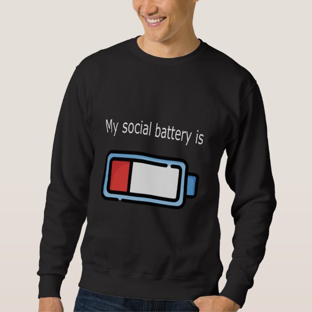 Battery Icon Version Sweatshirt (Vorderseite)