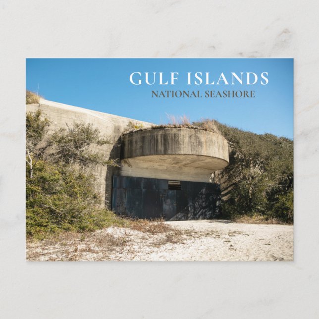 Battery Langdon, Fort Pickens, Gulf Islands NS Postkarte (Vorderseite)