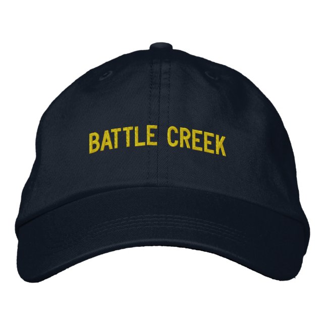 Battle Creek Michigan bestickt Baseball Hat Bestickte Baseballkappe (Vorderseite)
