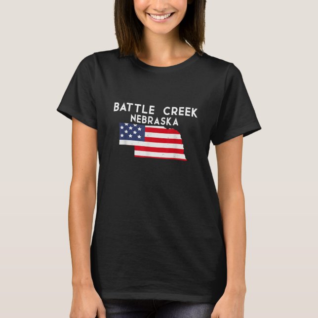 Battle Creek Nebraska USA State America Travel Neb T-Shirt (Vorderseite)