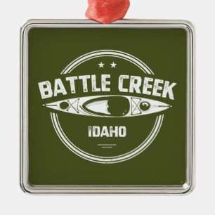 Battle Creek Wild und Landschaftlicher Fluss Idaho Ornament Aus Metall