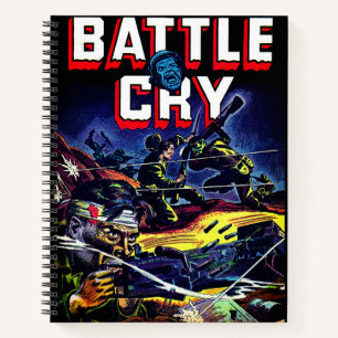 Battle Cry 07 Krieg Vintage Comicen Notizbuch