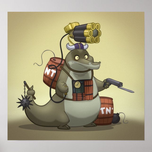 Battle Gator Poster (Vorne)