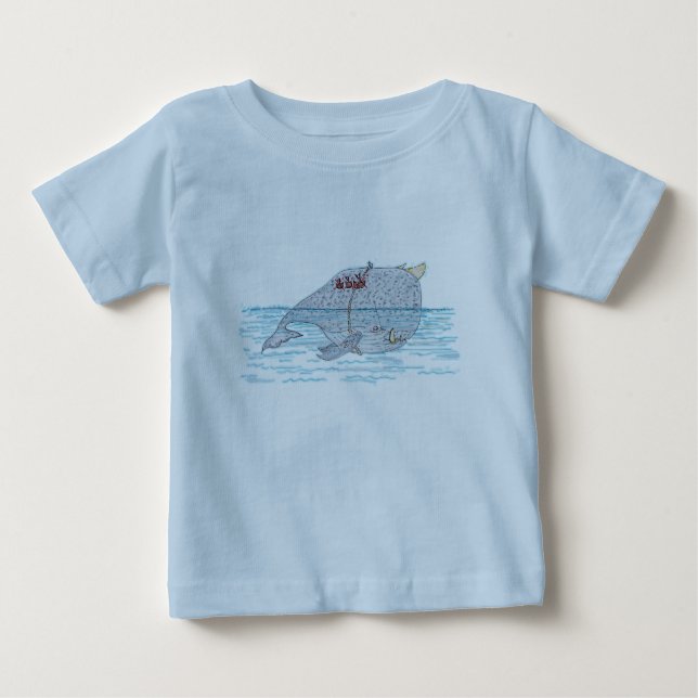 Battle Horn-Whale Baby T-shirt (Vorderseite)