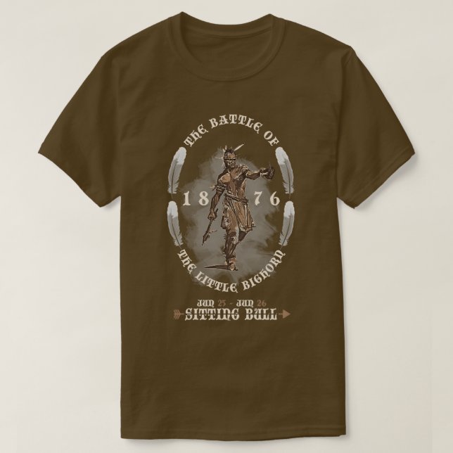 Battle of the Little Bighorn 1876  T-Shirt (Design vorne)