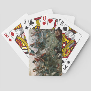 Battle of Waterloo, 18th June 1815, 1898 (colour l Spielkarten