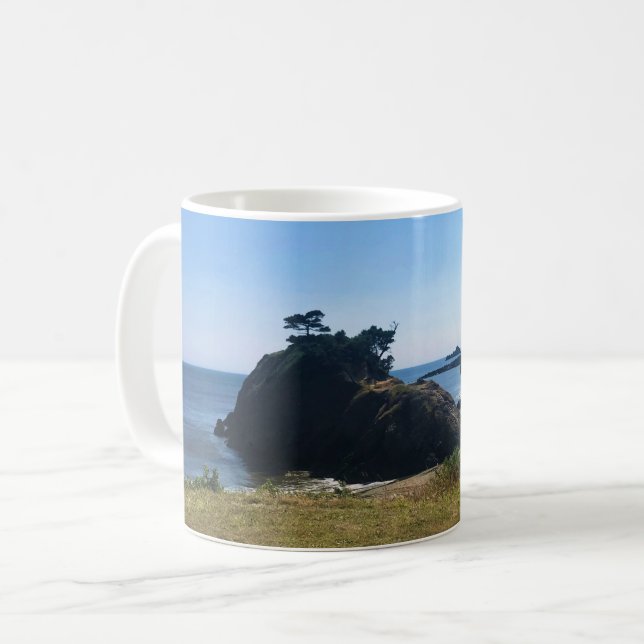 Battle Rock, Port Orford, Kaffeetasse (Vorderseite Links)