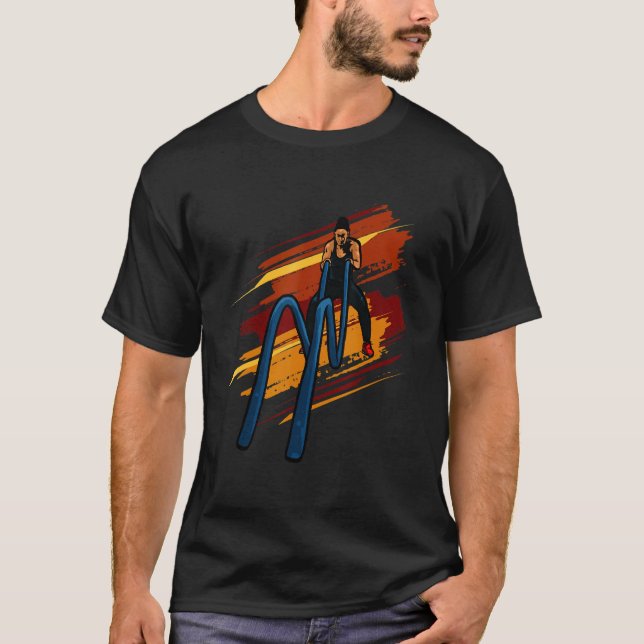 Battle Rope harte Schulung T-Shirt (Vorderseite)