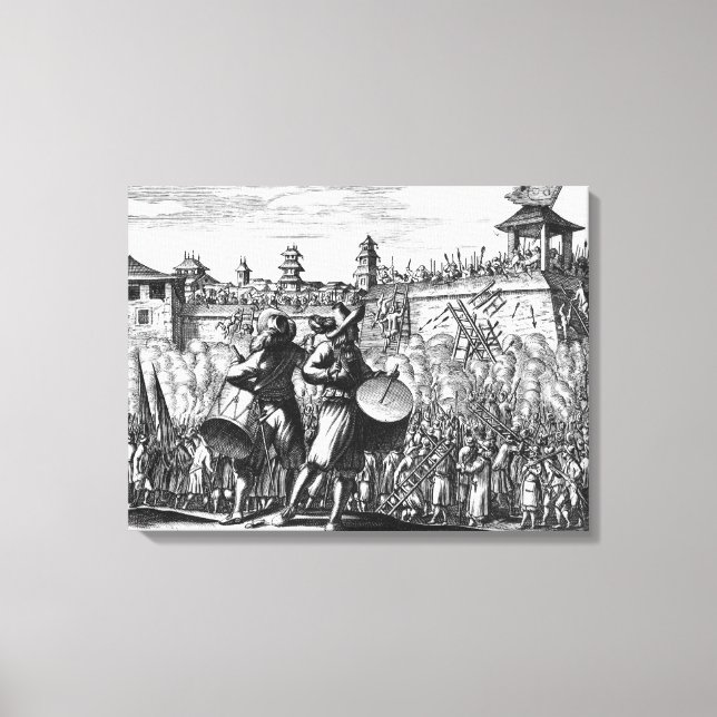 Battle-Szene Leinwanddruck (Vorderseite)