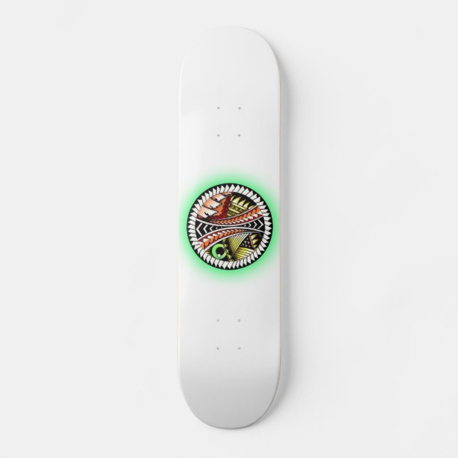 Battle Tattoo Zeichnend Skateboard (Vorderseite)
