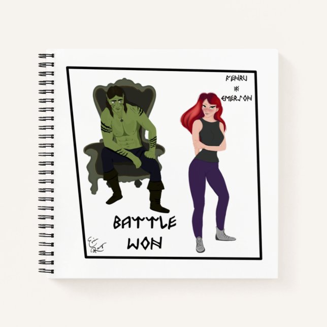 Battle Won Notizbuch (Vorderseite)