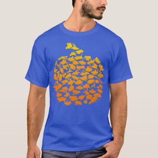 BattleBots Halloween Kürbis Bot Collage T-Shirt