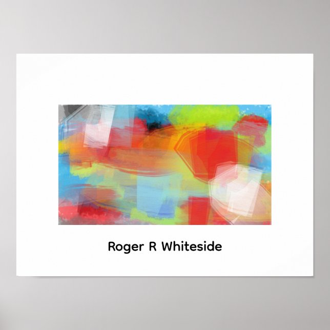 Battlehear abstrakte Kunst von Roger R Whiteside Poster (Vorne)