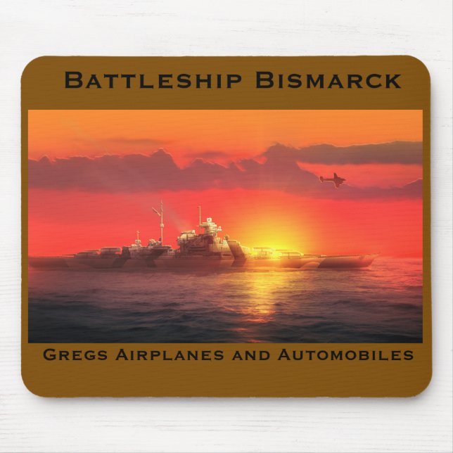 Battleship Bismarck mousepad (Vorne)