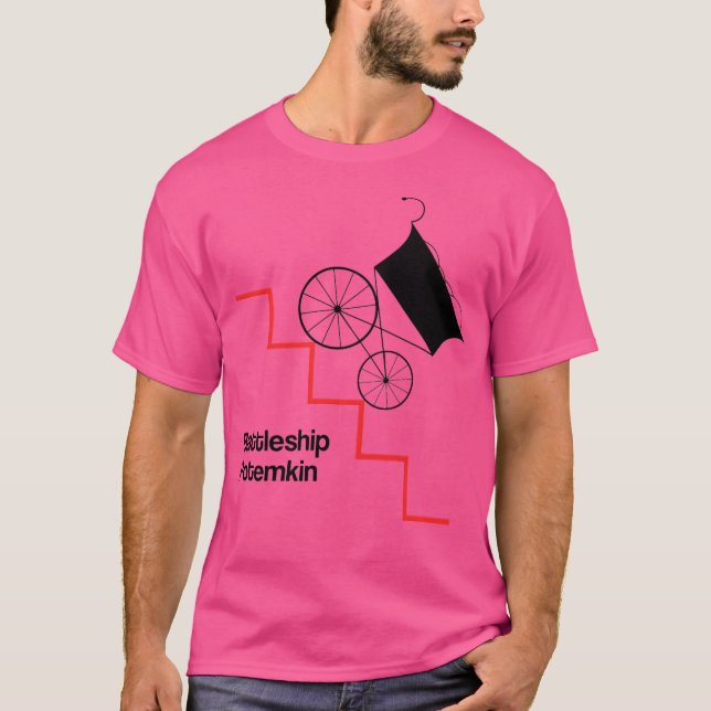 Battleship Potemkin Minimalistisch Eisenstein T-Shirt (Vorderseite)
