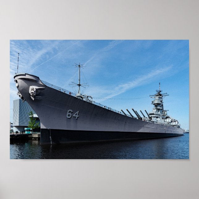 Battleship USS Wisconsin BB-64 Poster (Vorne)
