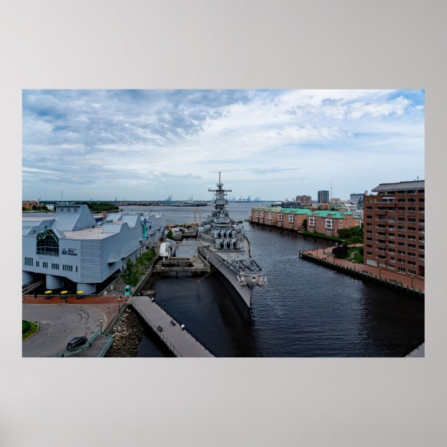 Battleship USS Wisconsin Whisky Poster (Vorne)