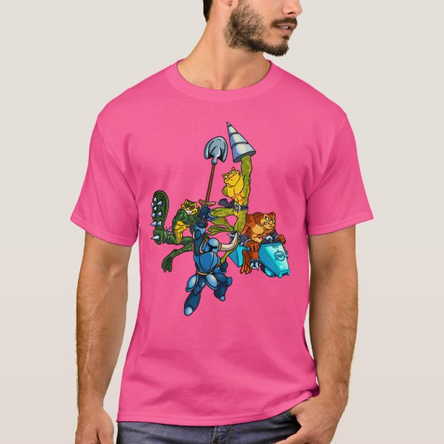 Battletoads Shovel Knight T-Shirt (Vorderseite)
