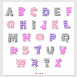 BATTY - A to Z - "Kleinbuchstaben" Aufkleber