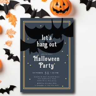 Batty Bash Lass uns Halloween aushängen Einladung