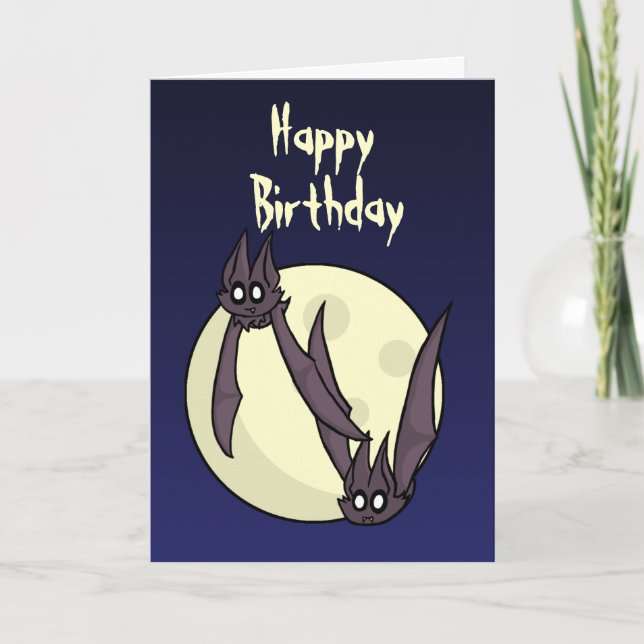 Batty Birthday Card Karte (Vorderseite)
