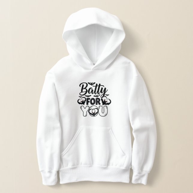 Batty For You Boys’ Hoodie - Halloween Sweatshirt (Ablage )