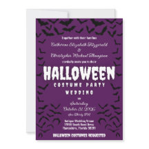 Batty Halloween Costume Party Hochzeit Einladung