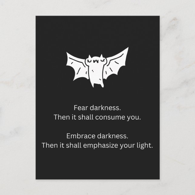 Batty The Bat Postkarte (Vorderseite)