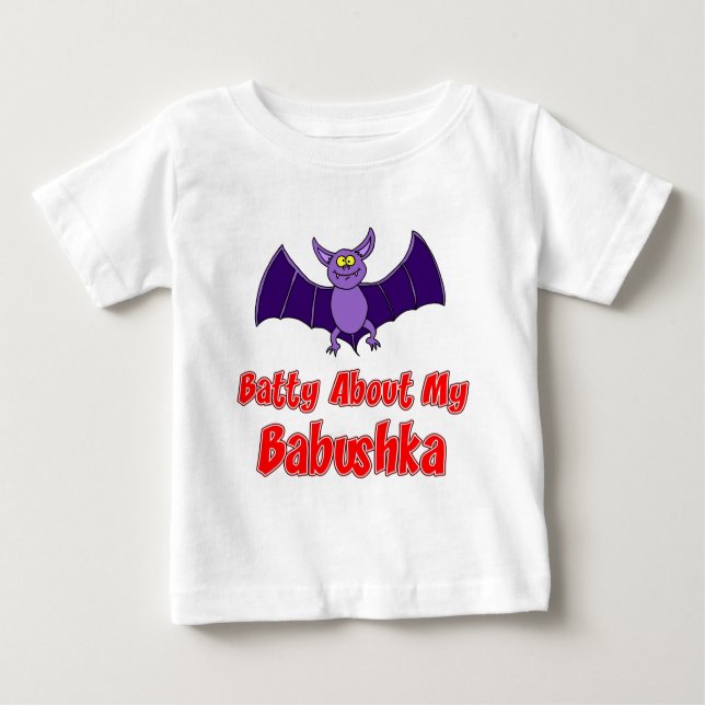 Batty Über Babushka Baby T-shirt (Vorderseite)